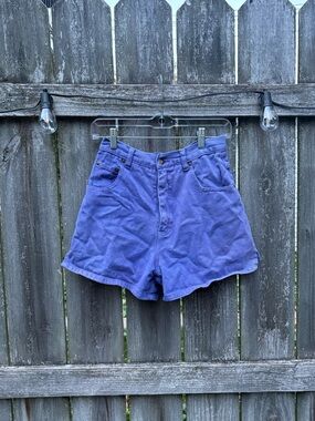 Vintage High-Waist Purple Jean Shorts